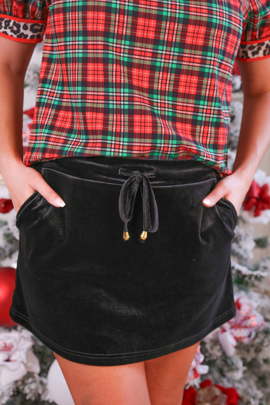 Velvet Hour Skort- Black