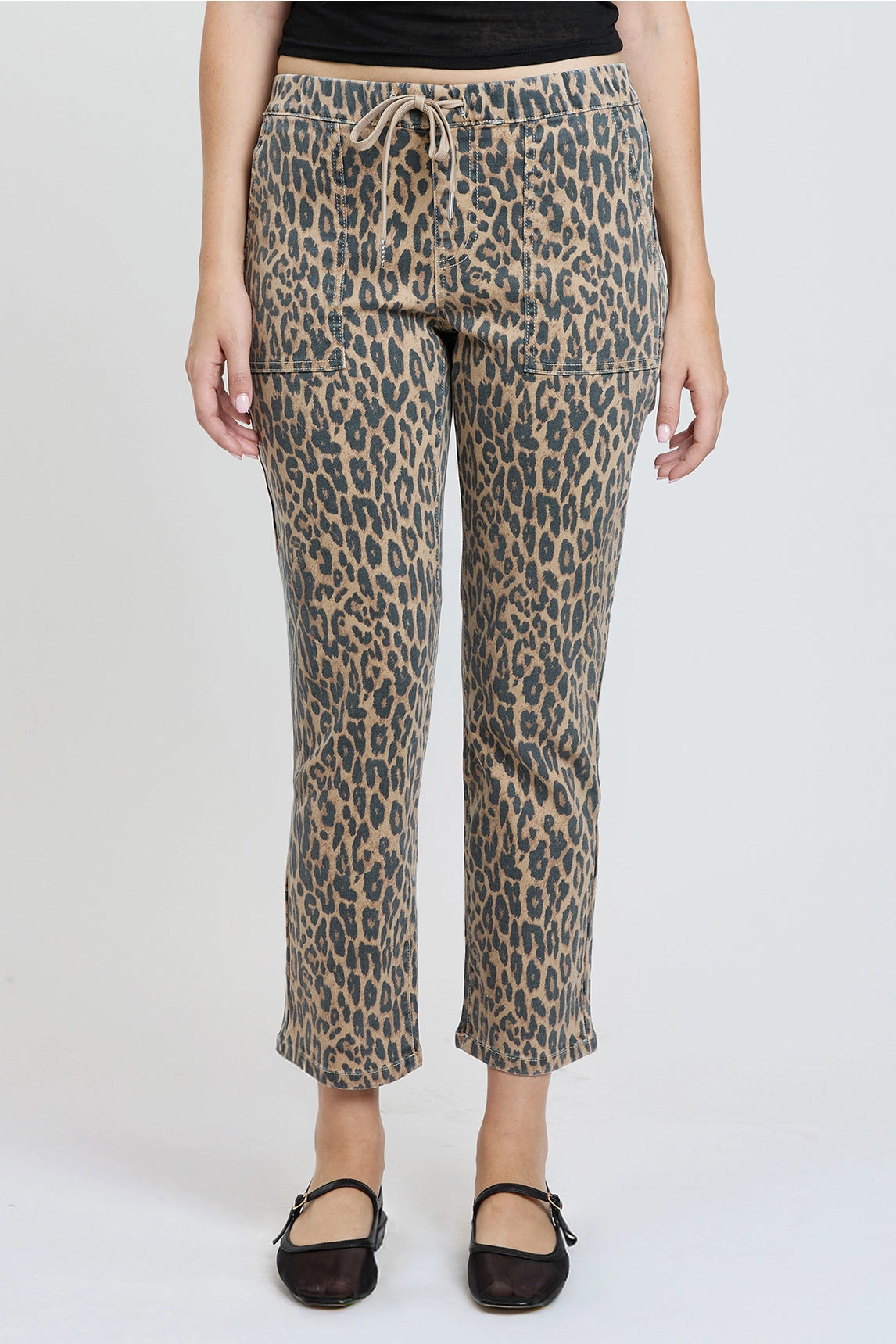 High Rise Pull On Straight Leg Jogger