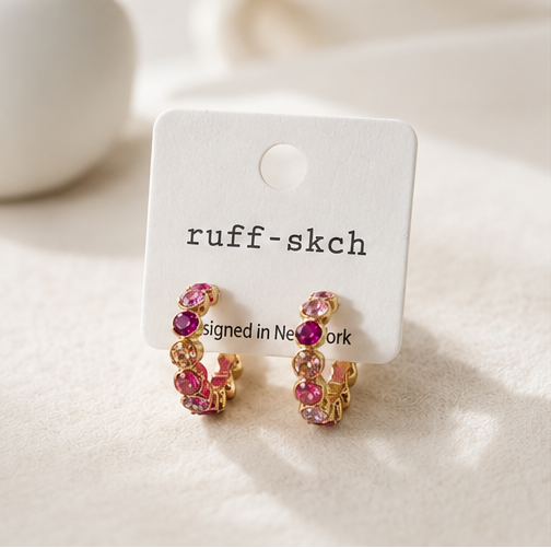 Shimmer & Shine Crystal Hoops