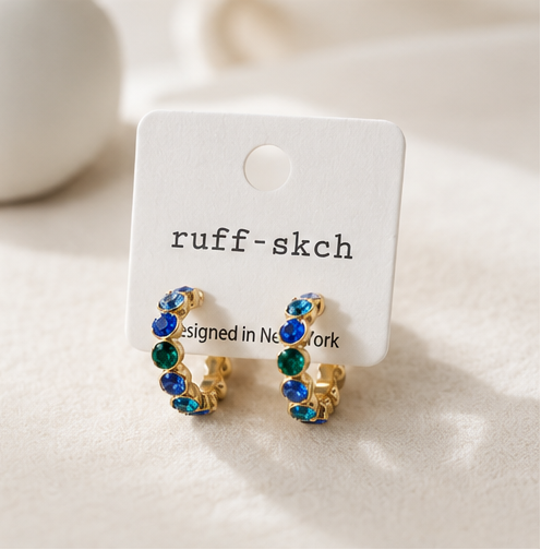 Shimmer & Shine Crystal Hoops