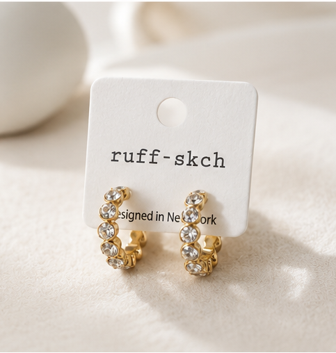 Shimmer & Shine Crystal Hoops