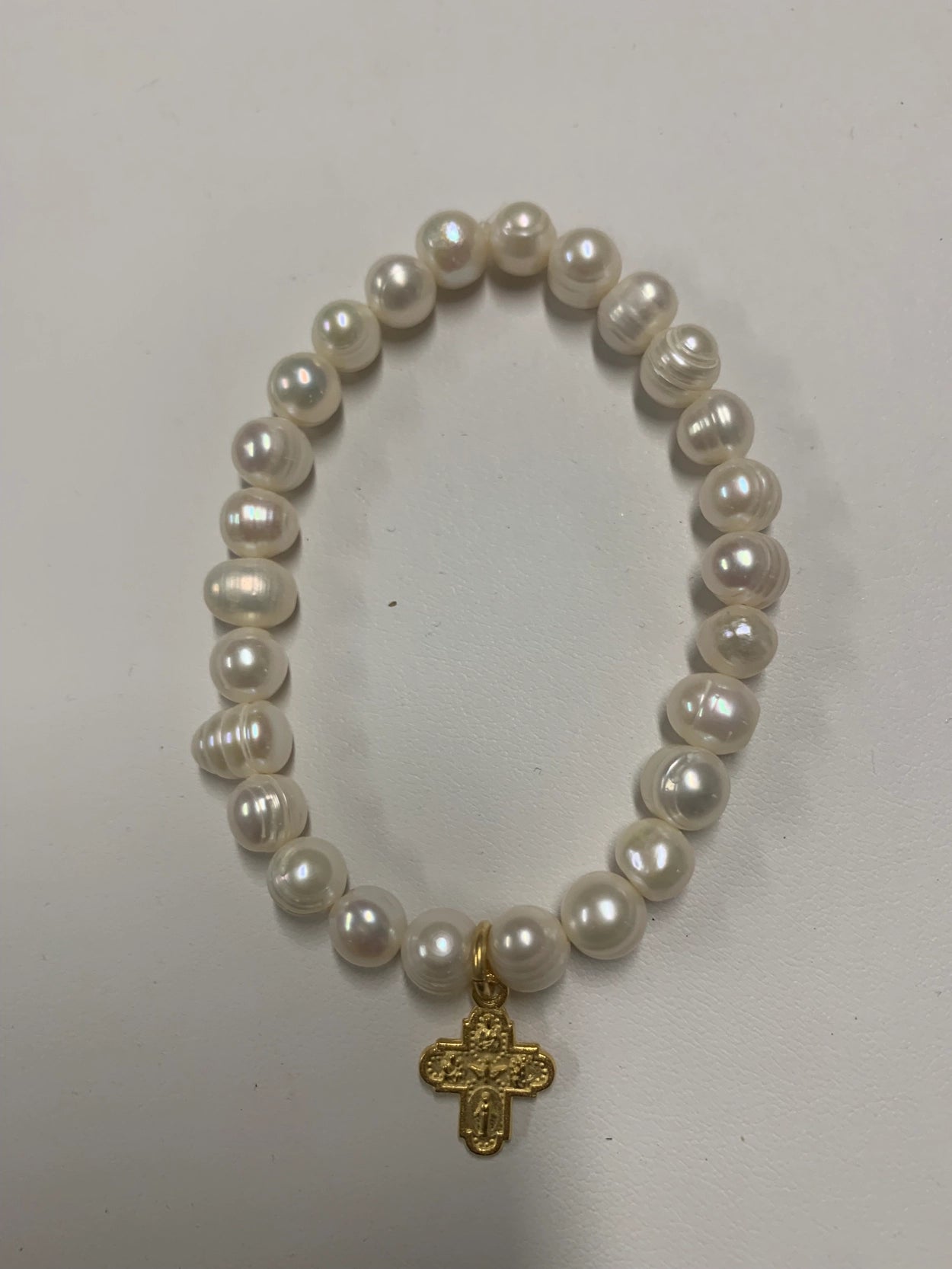 WD Pearl Cross Bracelet!