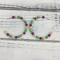 Mardi Gras Bead Hoops!