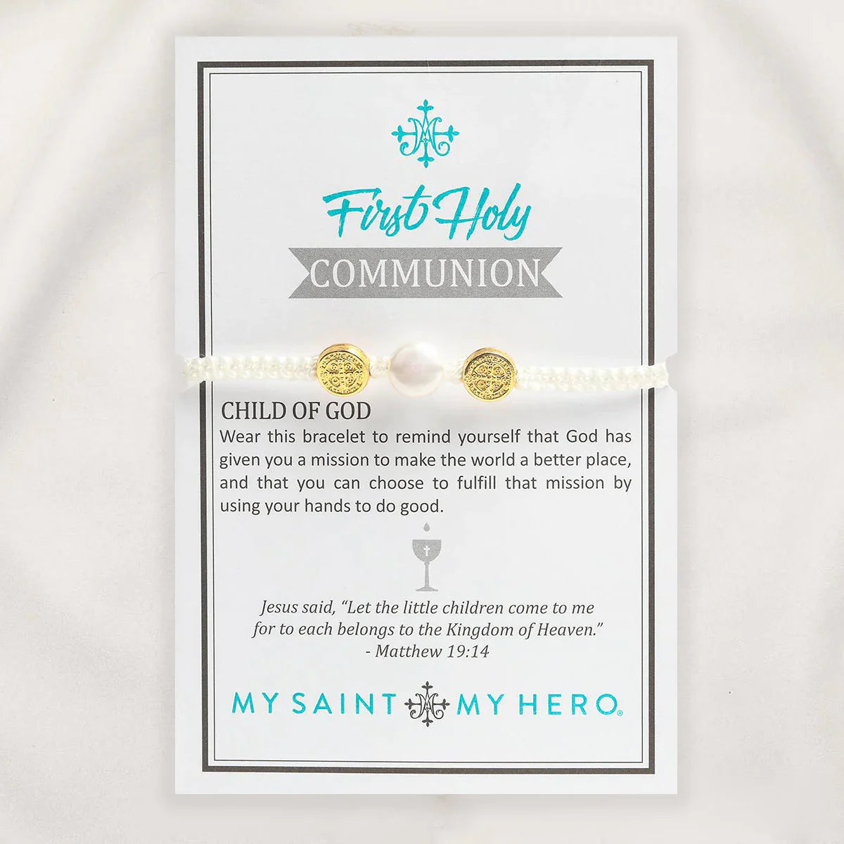 MSMH First Holy Communion Pearl Bracelet
