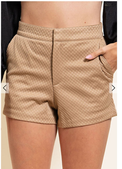 Glam Textured shorts