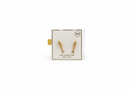 18K gold dipped fish stud earrings with sterling silver posts on white background