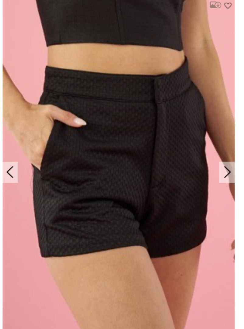 Glam Textured shorts