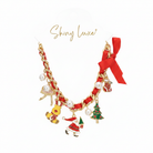 Christmas Charm Necklace on white background