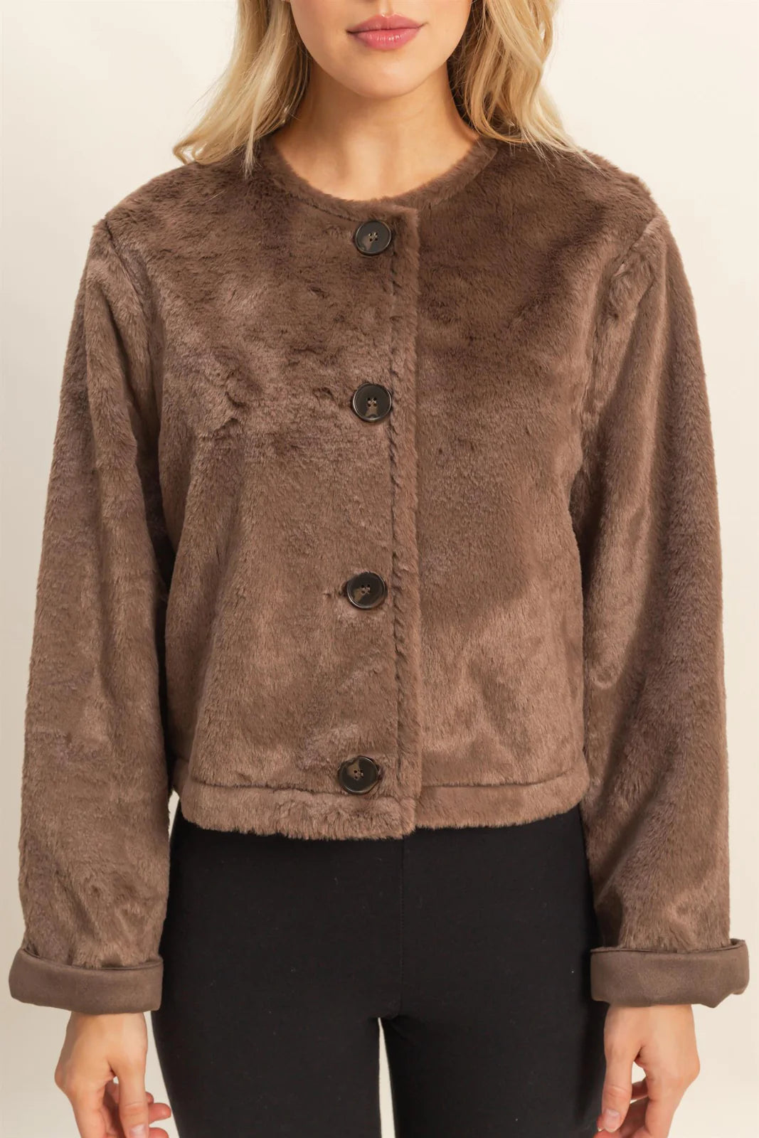 Teddy Bear Button Up Jacket