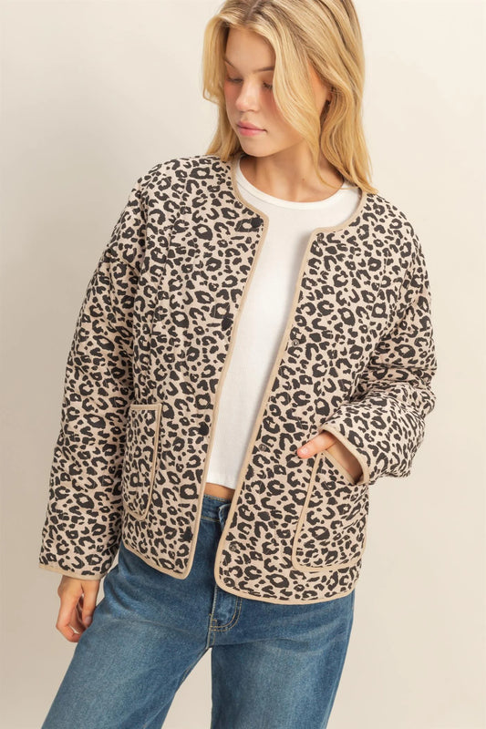Leopard Quilted Jacket