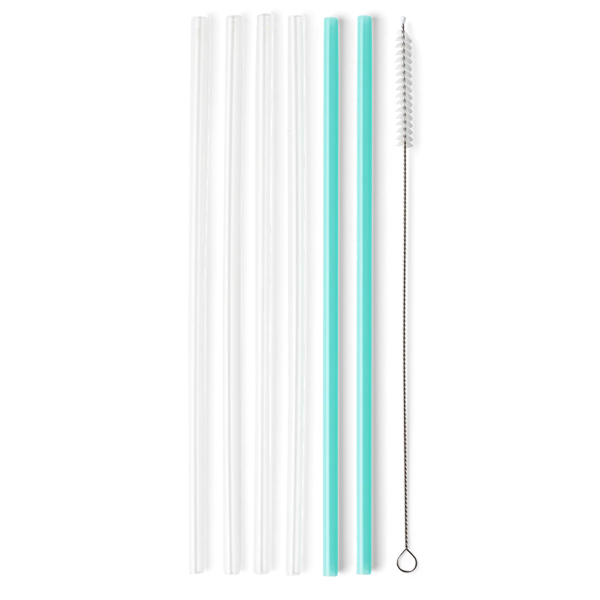 CLEAR + AQUA Reusable Straws!