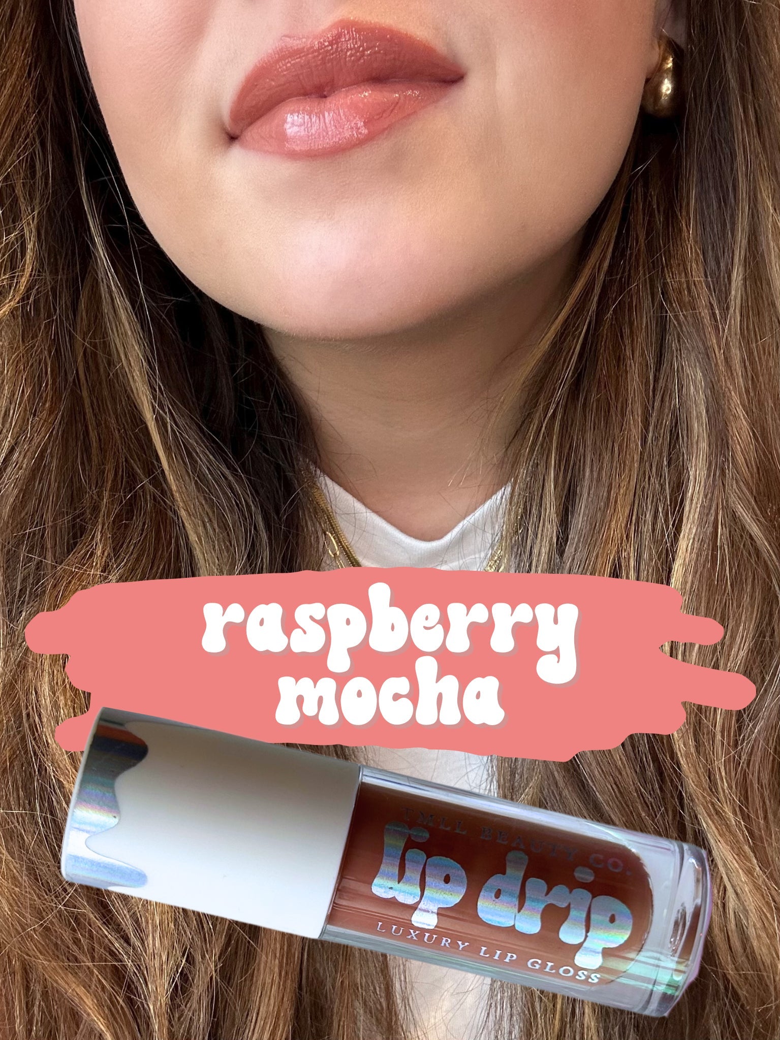 TMLL Lip Drip Luxury Gloss-250 - TMLL Beauty Co - Makeup-TMLL Beauty Co-Raspberry Mocha-[option4]-[option5]-[option6]-Leather & Lace Boutique Shop